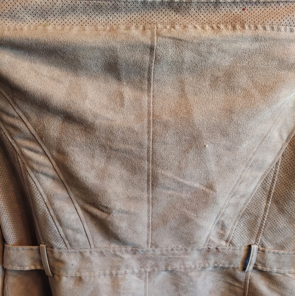 Chico's Kinsley vegan suede jacket tan brownish stylish design xxl sz4 - Picture 3 of 7